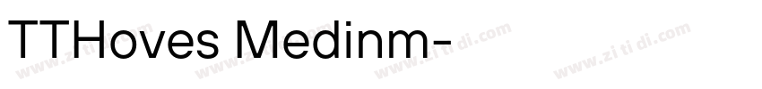 TTHoves Medinm字体转换